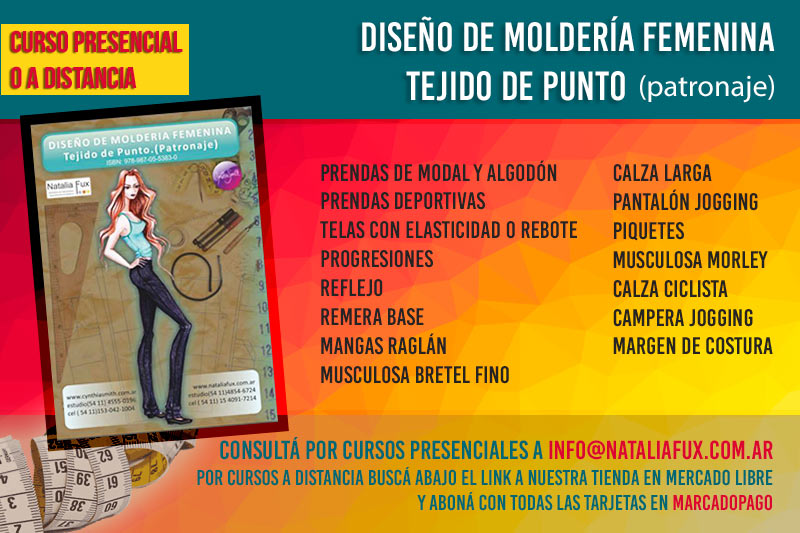 Diseño de moldería femenina - tejido de punto